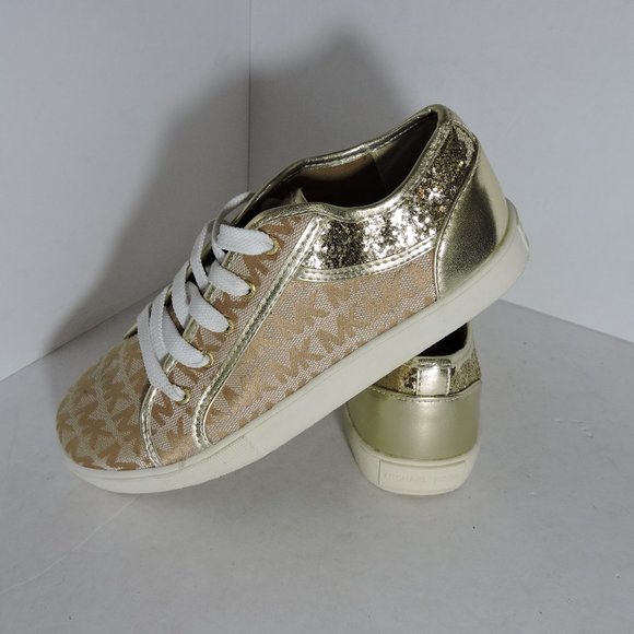 "Michael Kors" Gold Sneakers for Girls - Picture 1 of 4